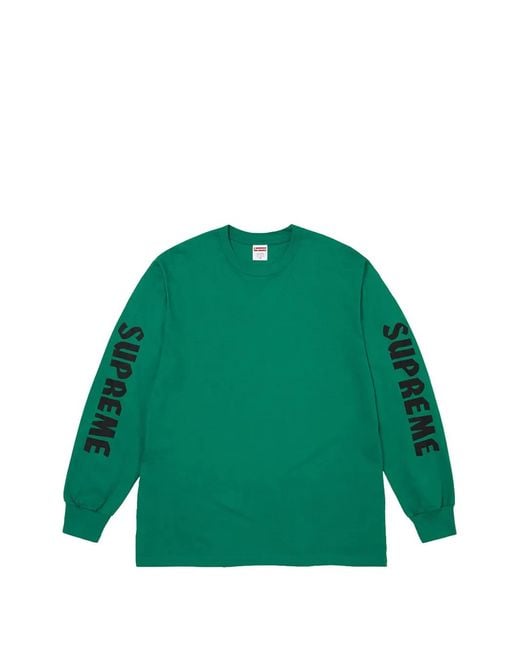 Supreme Green X Spitfire Logo-Print Sweatshirt for men