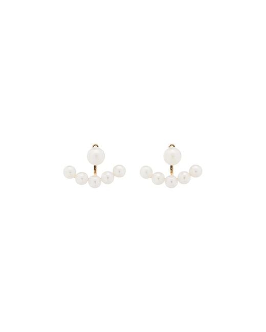 Mateo Metallic 14Kt Pearl Earrings
