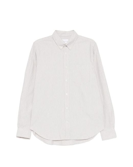 Norse Projects White Chemise À Rayures for men