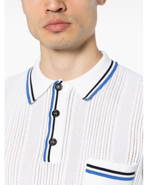 DSquared² White Cotton Blend Polo Shirt for men