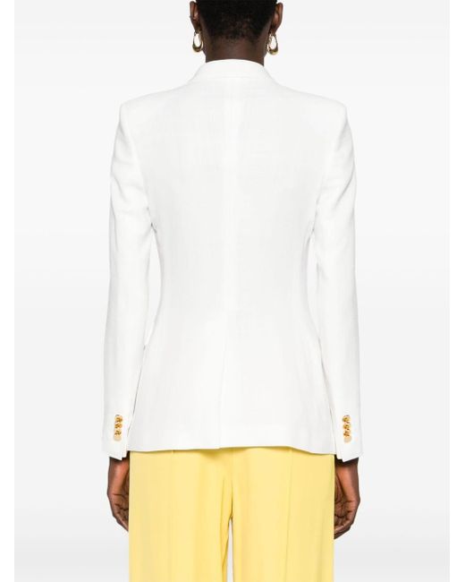 Tagliatore White Double-Breasted Jacket