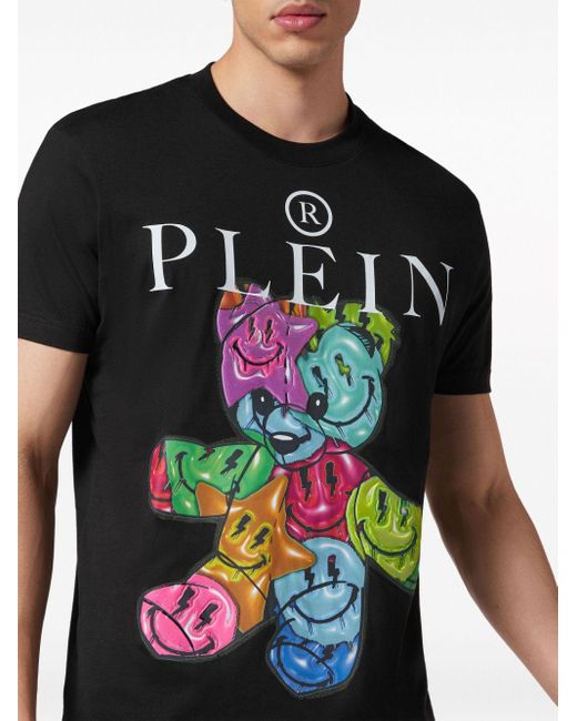 Camiseta con estampado gráfico Philipp Plein de hombre de color Black