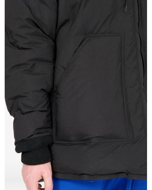 Maison Margiela Black Hooded Padded Jacket for men