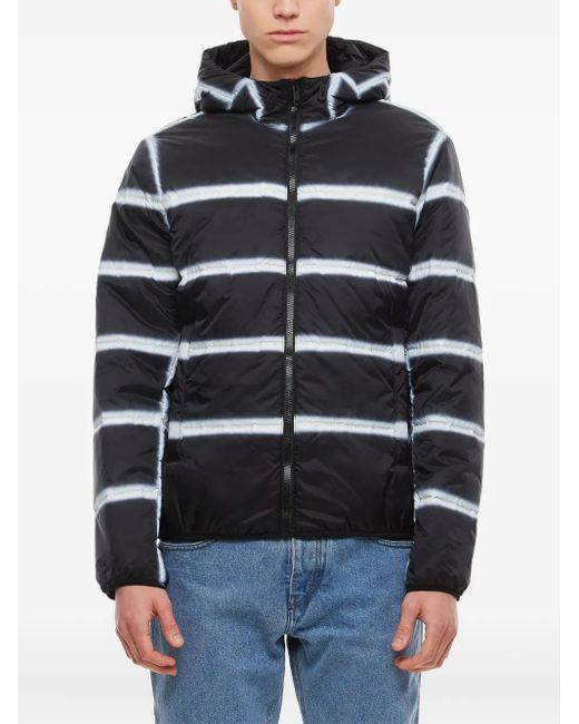メンズ Givenchy ストライプ フーデッドジャケット Blue