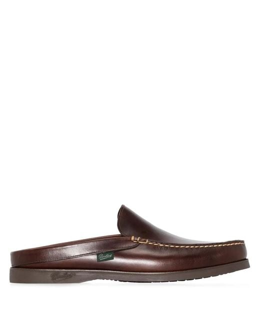 Paraboot Slipper Mit Runder Kappe in Brown für Herren