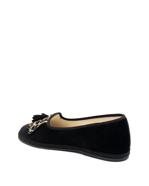 Gondolina Black Olympia Fringe Tassel Loafers