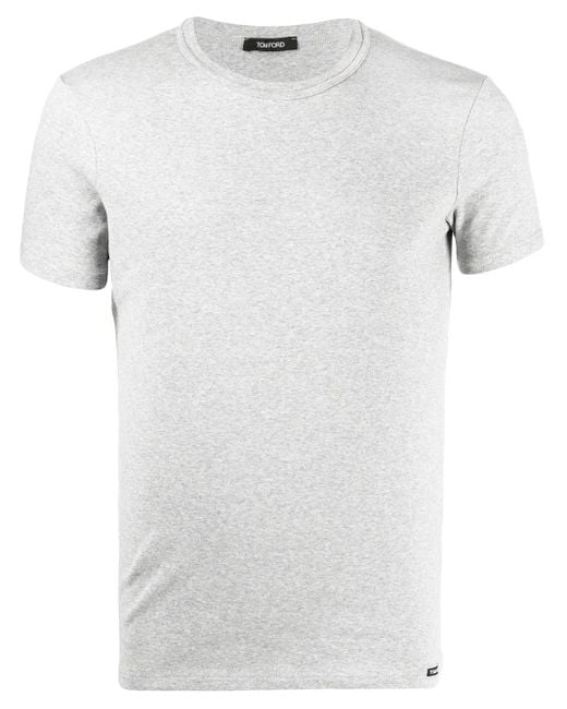 Tom Ford White Logo-Tag Jersey Underwear T-Shirt for men