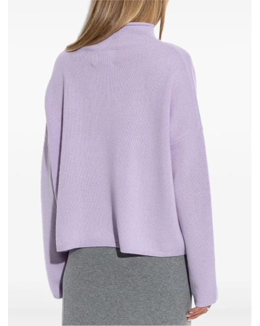 Jersey con cuello alto Lisa Yang de color Purple