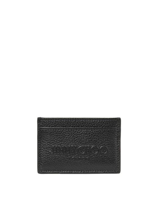 Jimmy Choo Black Dom Leather Cardholder for men