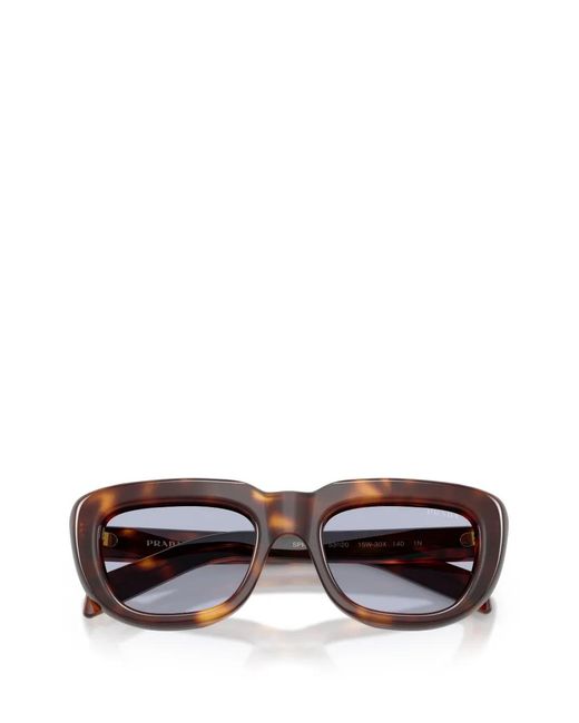 Prada Gray Butterfly-Shape Sunglasses