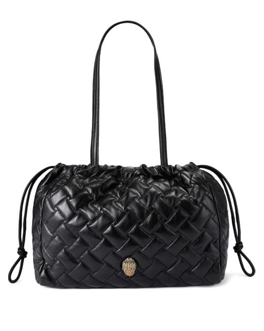 Kurt Geiger Black Kensington Gesteppte Beuteltasche