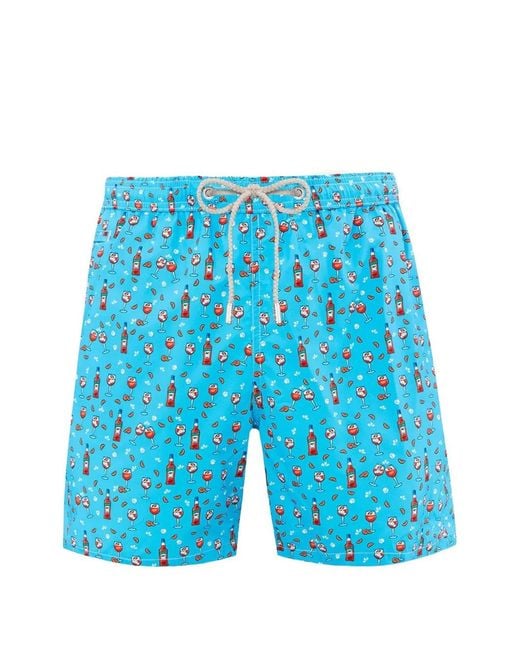 Mc2 Saint Barth Blue Light Lighting Micro Fantasy Swim Shorts for men