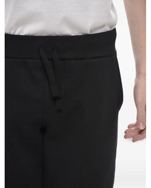 North Sails Black Logo-Patch Drawstring Track Pants for men