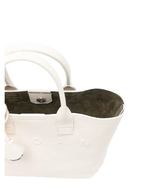 Borsa Tote Adress Mini di Hogan in White