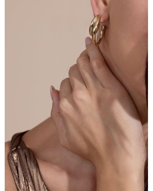 Jennifer Fisher Metallic Lilly Double-hoop Earrings