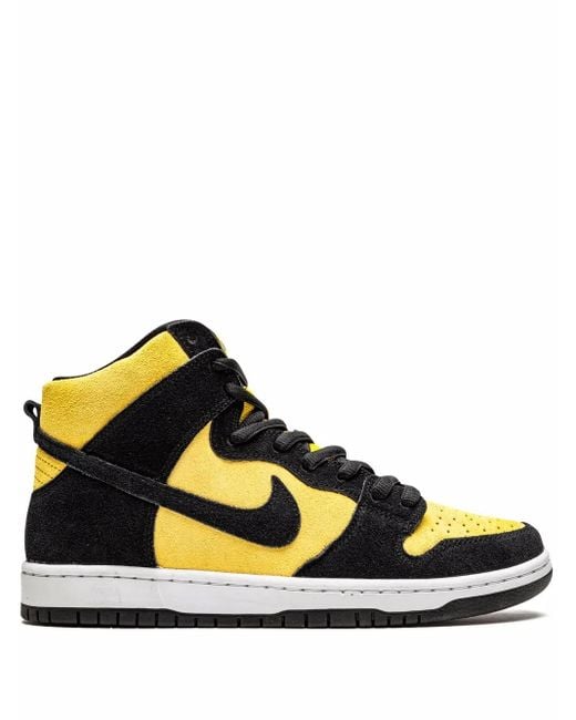 Nike Black Sb Dunk High Pro "Reverse Goldenrod" Sneakers for men