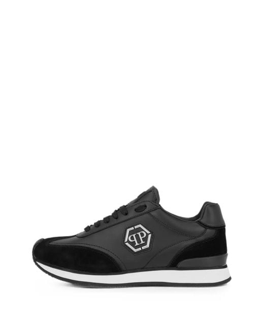 Baskets Runner Hexagon Patch Philipp Plein en coloris Black