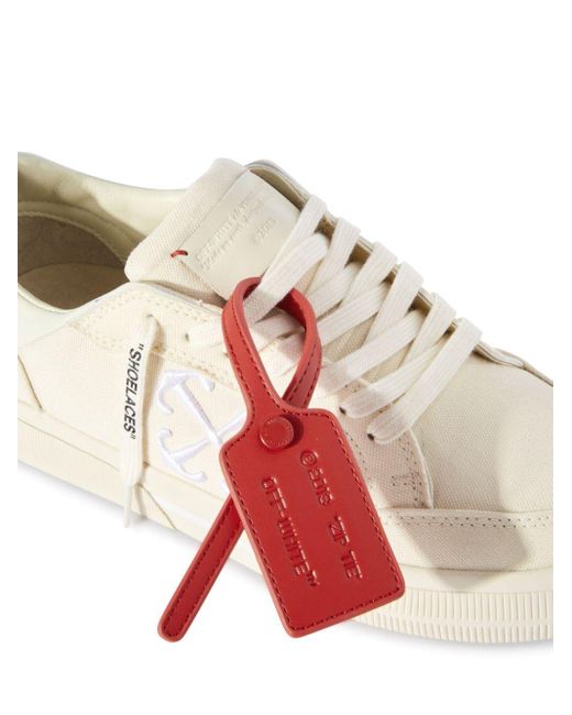 Off-White c/o Virgil Abloh Pink New Low Vulcanized Canvas Sneakers