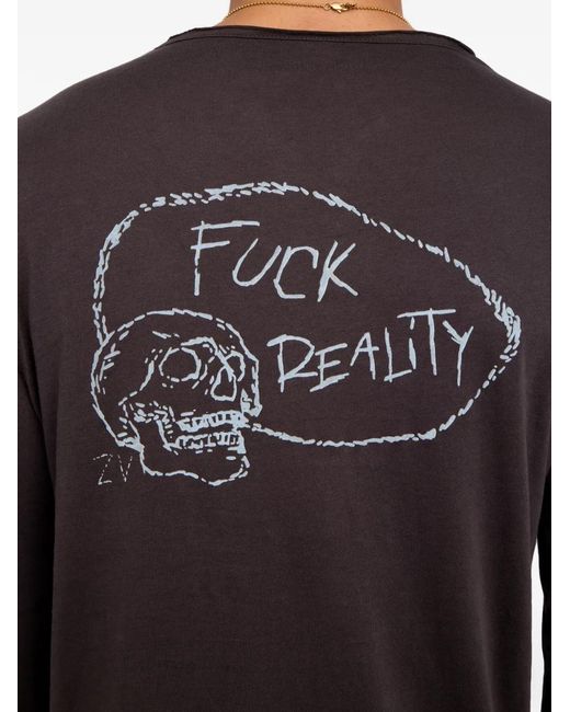 Zadig & Voltaire Purple Monsatir Henley T-Shirt for men