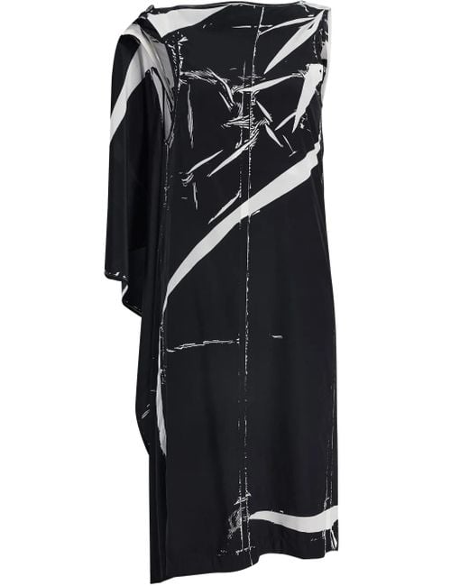 Proenza Schouler Black Ondine Midi Dress