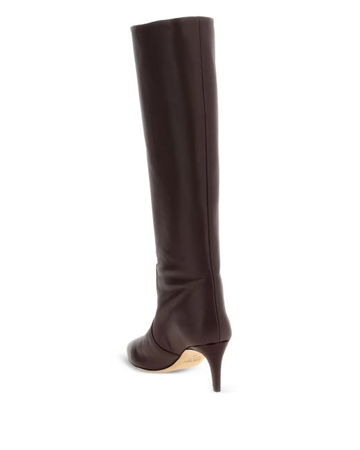 Paris Texas Brown 60Mm Leather Pointed-Toe Boots