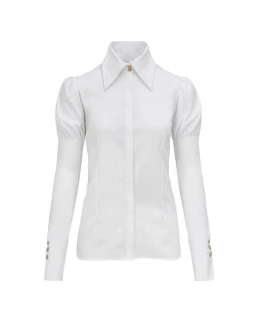 Violante Nessi White Koons Point-Collar Shirt