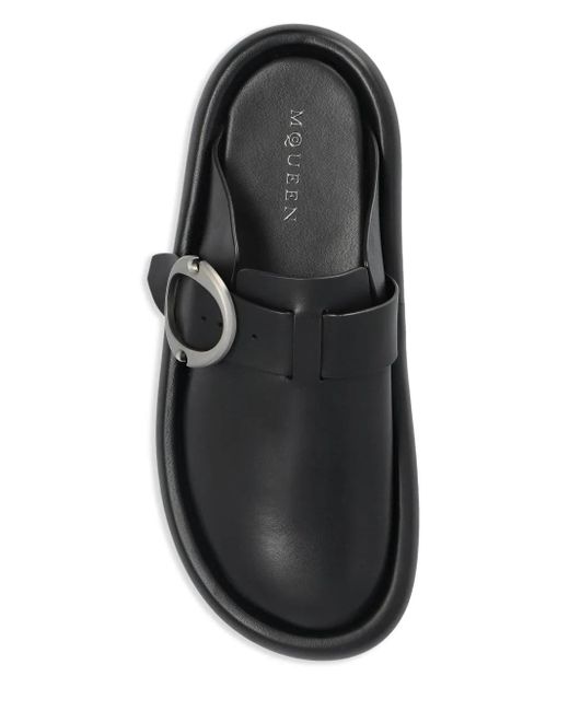 メンズ Alexander McQueen Arc クロッグサンダル Black