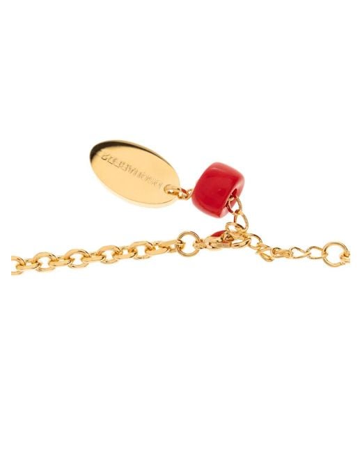 DSquared² White D2 Charm Necklace