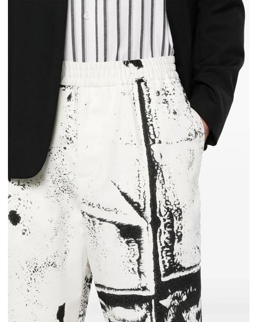 McQueen White Shorts for men