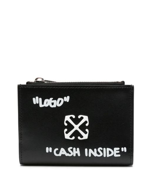 Off-White c/o Virgil Abloh Black Jitney Bi-Fold Wallet