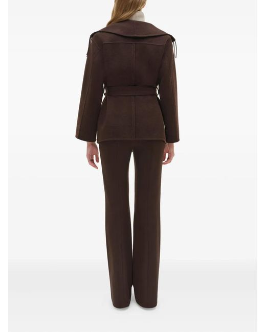 Jonathan Simkhai Brown Fringe-Trimmed Coat