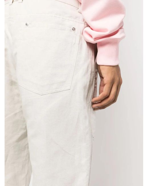 Helmut Lang White Carpenter Straight-Leg Trousers for men