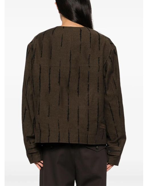 Ziggy Chen Black Twill Weave Jacket for men