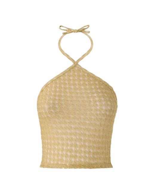 Missoni Natural Haut En Crochet À Dos Nu