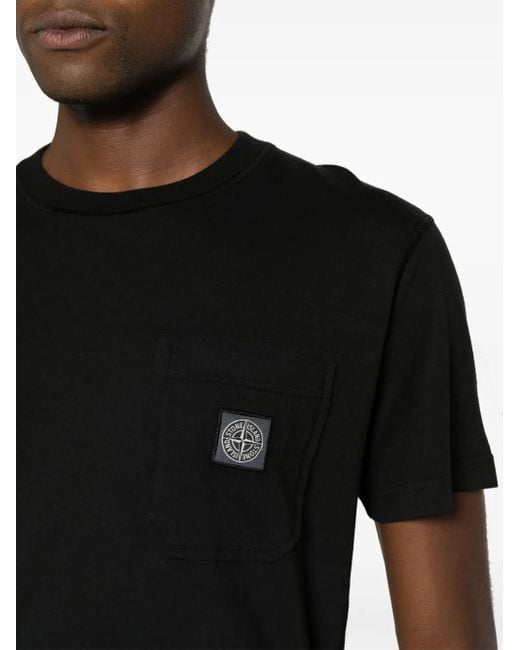 Stone Island Black T-Shirts & Tops for men