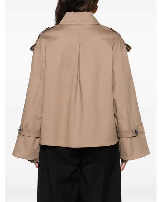 By Malene Birger Natural Alisandra Double-Breasted Military Jacket