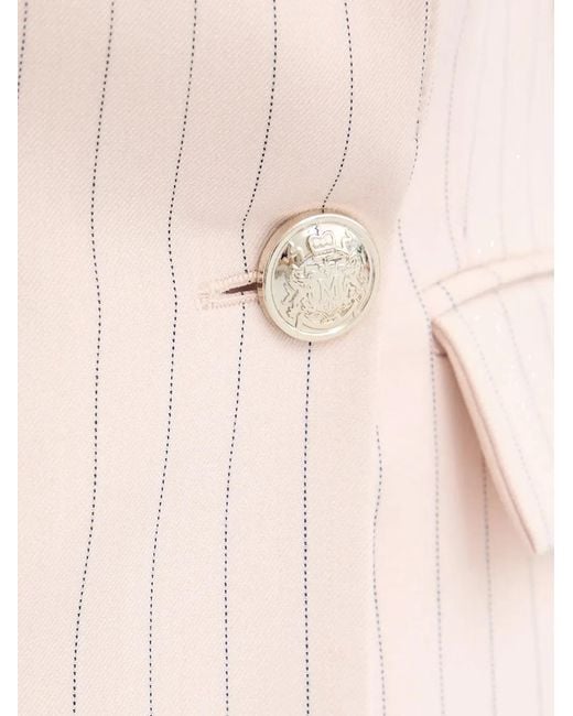 Morgan Natural Striped Fitted Blazer