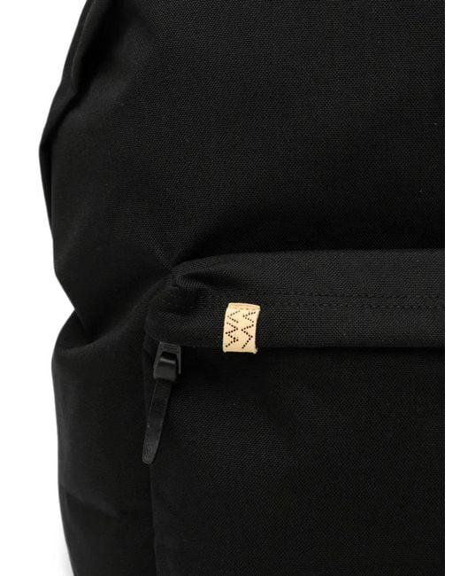 Visvim Black Logo-Patch Backpack for men