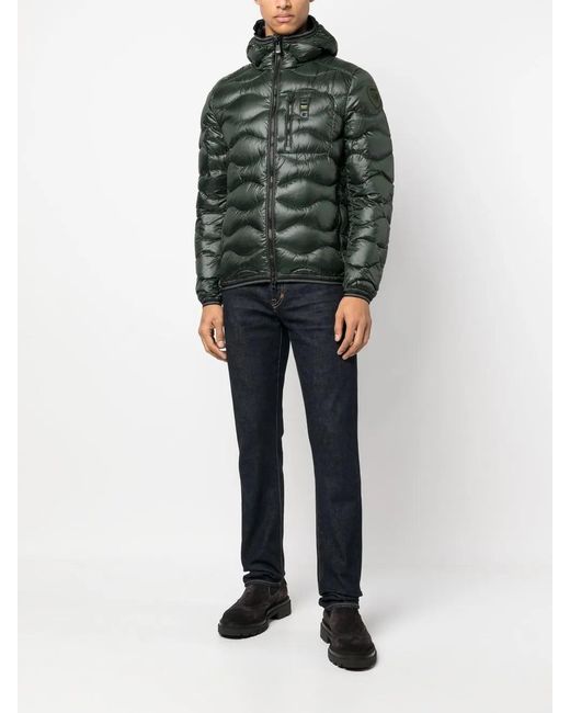 Blauer Green Feather-Down Quilted Jacket for men