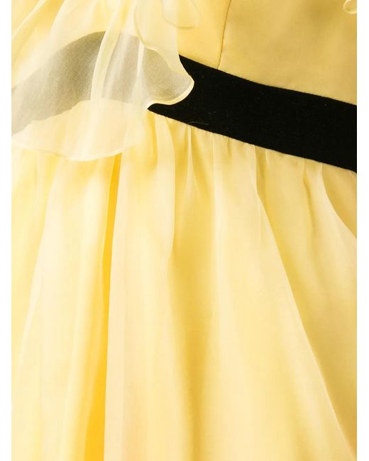 Macgraw Jurk Met Ruche in het Yellow
