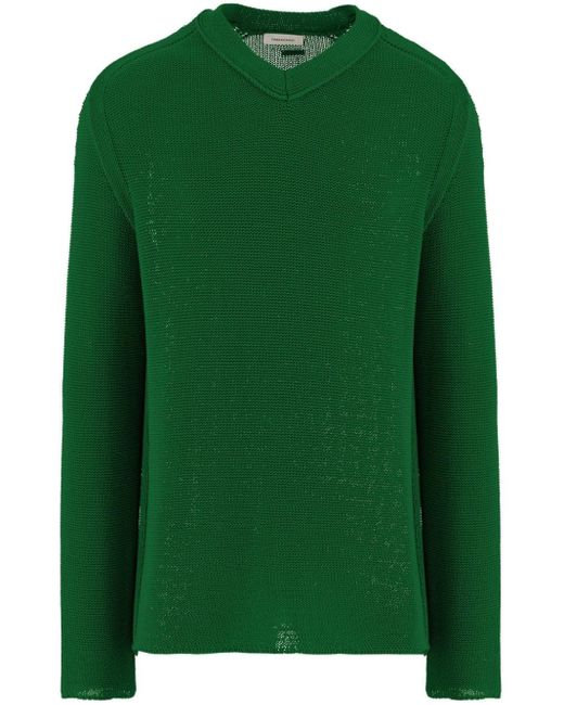 Ferragamo Pullover mit V-Ausschnitt in Green für Herren
