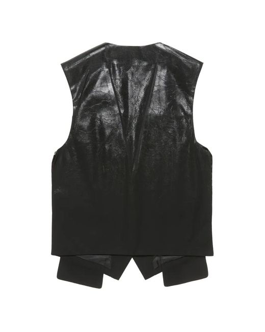 Chaleco Con Botones Acne de color Black