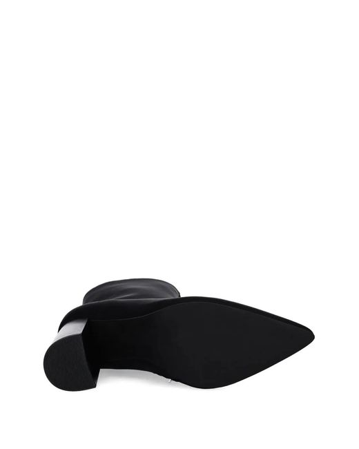 Jeffrey Campbell Black Siren-24 Pointed Block-Heel Ankle Boots