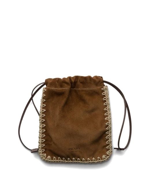 Prada Brown Suede Smartphone Case