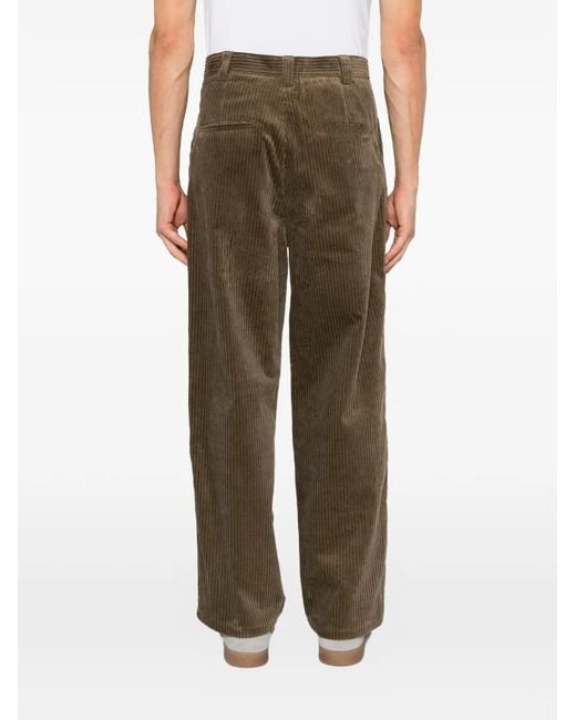 A.P.C. Green Corduroy Trousers for men