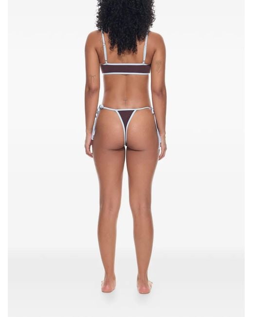 Myra Swim White Desi Contrasting Bikini Top