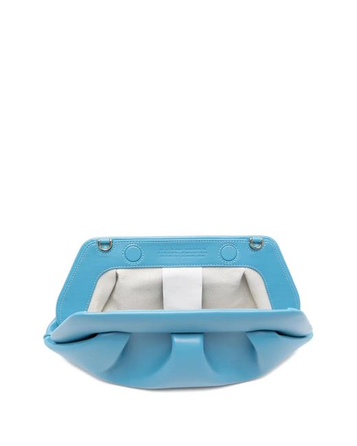 THEMOIRÈ Blue Bios Gathered Clutch Bag