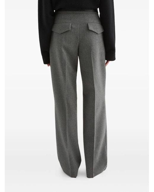 Jil Sander Gray Pleated Trousers