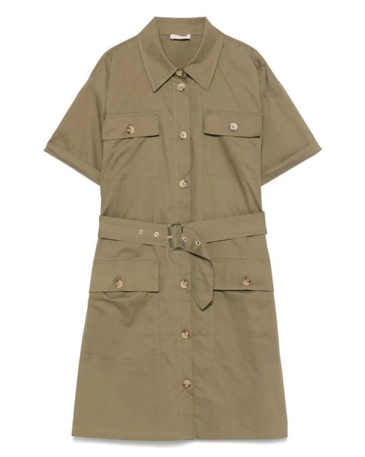 Liu Jo Green Kurzes Hemdkleid Mit Gürtel
