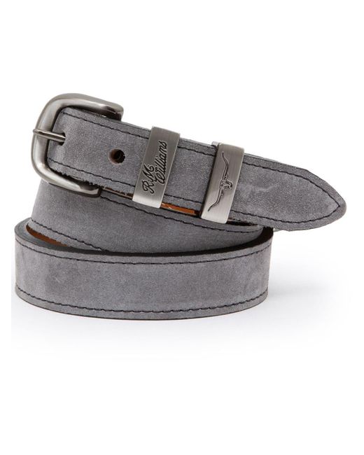 R.M.Williams Gray Drover Suede Belt